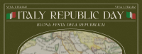 Retro Italian Republic Day Facebook Cover Design