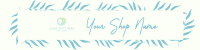 Wispy Leaves Etsy Banner Design