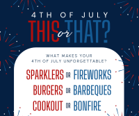 4th of July This or That Facebook Post