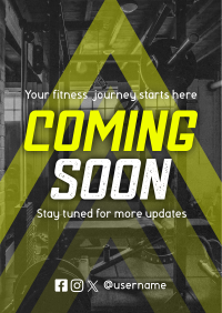 Coming Soon Fitness Gym Teaser Flyer