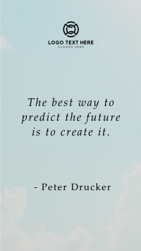 Create Your Future Motivational Quote Facebook Story Image Preview