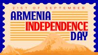 Armenia Independence Mountain Animation