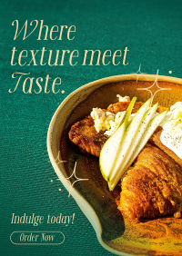 Taste Meets Texture Poster