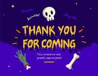 Freaky Halloween Thank You Card