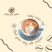 Morning Latte  Instagram Post