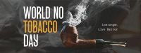 Minimalist Tobacco Day Facebook Cover