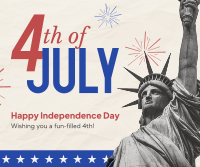 Fourth of July Greeting Facebook Post