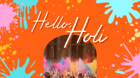 Holi Color Festival Animation