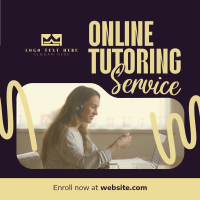 Online Tutoring Service Instagram Post Design