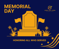 Memorial Day Tombstone Facebook Post