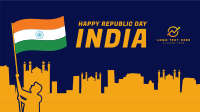 Indian Flag Waving Facebook Event Cover