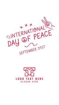 International Day of Peace Scribble Facebook Story