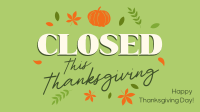 Closed for Thanksgiving Animation