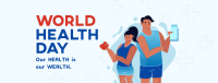 Healthy People Celebrates World Health Day Facebook Cover Design
