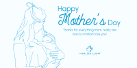 A Mother's Love Twitter Post Design