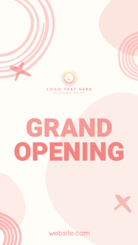 Contemporary Grand Opening Facebook Story