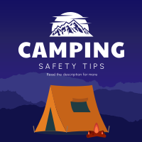 Safety Camping Instagram Post Design