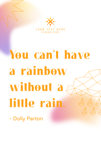 Little Rain Quote Flyer