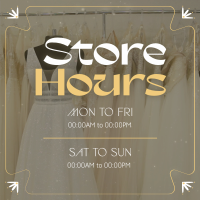 Sophisticated Shop Hours Instagram Post Image Preview