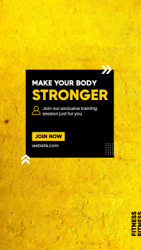 Make Your Body Stronger Facebook Story