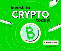 Retro Crypto Invest Facebook Post