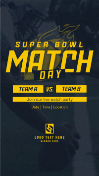 Superbowl Match Day Facebook Story Design