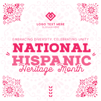Hispanic Heritage Month Patterns Instagram Post