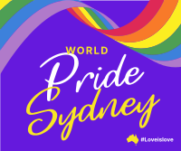 Sydney Pride Flag Facebook Post