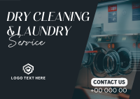 Quality Dry Cleaning Laundry Postcard