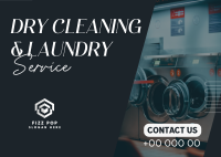 Quality Dry Cleaning Laundry Postcard Image Preview