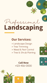 Professional Landscaping Instagram Story