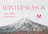 Winter Season Postcard