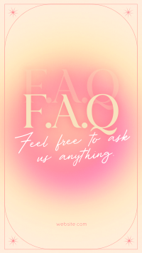 Minimalist FAQ Instagram Story