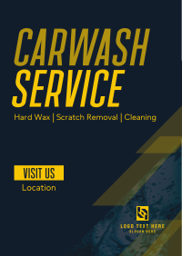 Cleaning Car Wash Service Poster Design