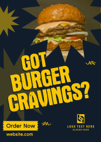 Burger Cravings Poster Design