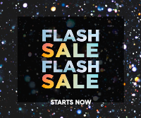 Flash Sale Confetti Facebook Post