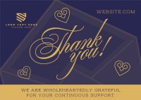 Elegant Thank You Postcard Design