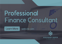 Professional Finance Consultant Postcard Image Preview