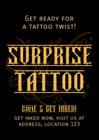 Tattoo Studio Promo Poster Design