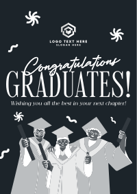 Quirky Fun Graduation Flyer