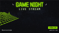 3D Game Night Zoom Background Design