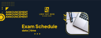 Exam Schedule Memphis Facebook Cover Design