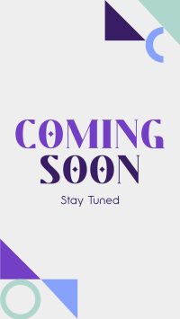 Contemporary Coming Soon Facebook Story