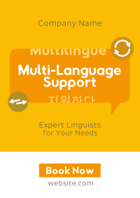 Minimalist Translation Service Poster