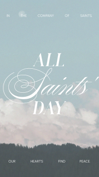 All Saints' Day Minimalist Instagram Story