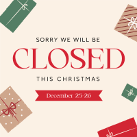 Christmas Closed Holiday Instagram Post