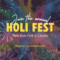 Holi Fest Fun Run Instagram Post