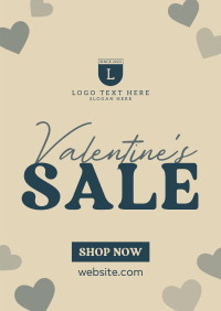 Valentine Hearts Special Sale Poster