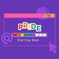 Pride Party Loading Linkedin Post Design