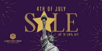 4th of July Sale Twitter Post